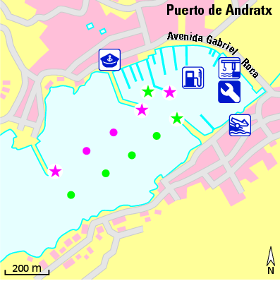 Karte Marina Club de Vela Puerto de Andratx