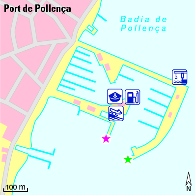 Karte Marina Real Club Nàutic Port de Pollença