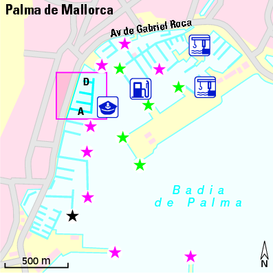 Karte Marina Marina Port de Mallorca Palma