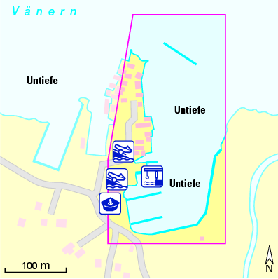 Karte Marina Spiken Gästhamn