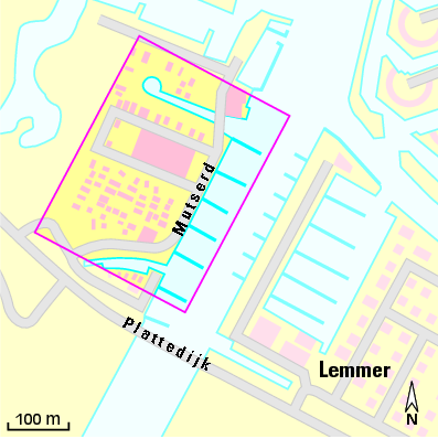 Karte Marina Watersportcentrum Tacozijl