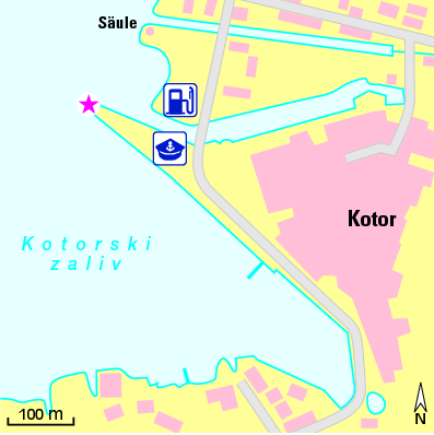 Karte Marina Marina Kotor