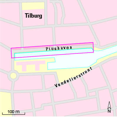 Karte Marina Piushaven Tilburg