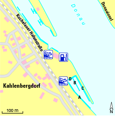 Karte Marina Kuchelauer Hafen