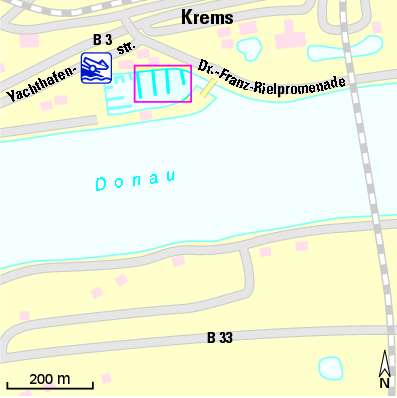 Karte Marina Motor-Yacht-Club Wachau