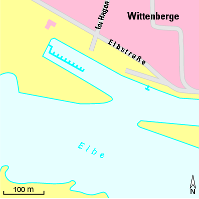 Karte Marina Sportbootanleger Nedwighafen
