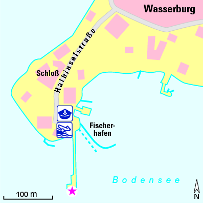 Karte Marina Wasserburg Hafen