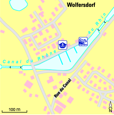 Karte Marina Porte d’Alsace
