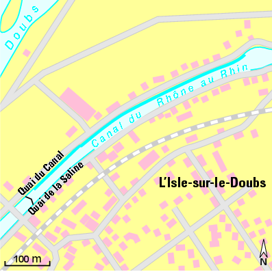 Karte Marina Port de L’Isle-sur-le-Doubs