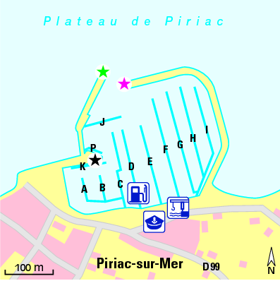 Karte Marina Port de Piriac sur Mer