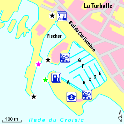 Karte Marina Port de la Turballe