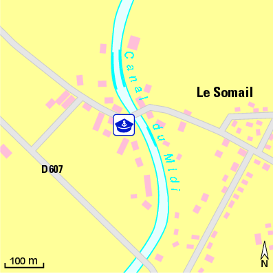 Karte Marina Port le Somail