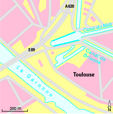 Karte Marina Les Ponts Jumeaux