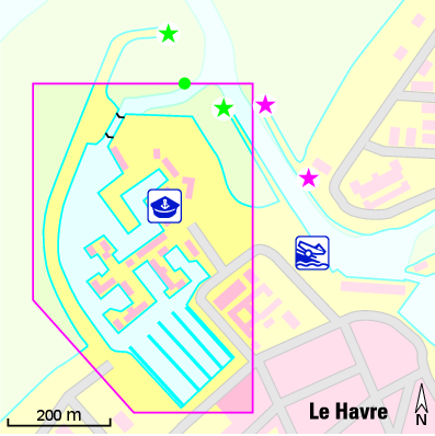 Karte Marina Port Deauville Marina