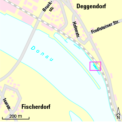 Karte Marina Bavaria Motoryachtclub Deggendorf