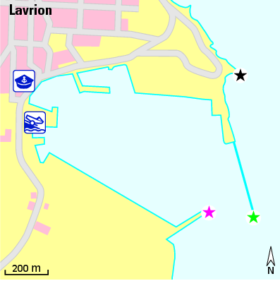 Karte Marina Lavrion Limani