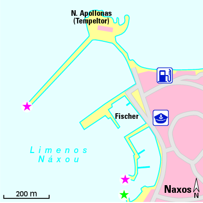 Karte Marina Limin Naxos