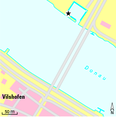 Karte Marina Sportboothafen Vilshofen
