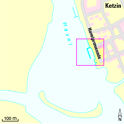 Karte Marina Steganlage Stadt Ketzin