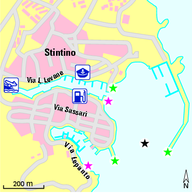 Karte Marina Marina di Stintino