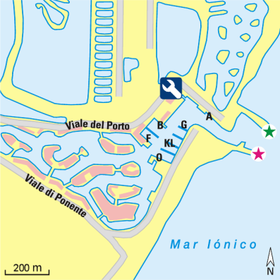 Karte Marina Marina di Policoro
