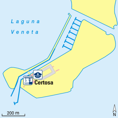 Karte Marina Venezia Certosa Marina
