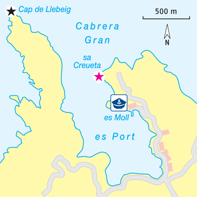 Karte Marina Islas Cabrera