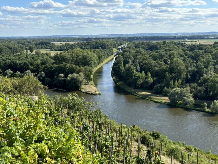 Mündung der Moldau in die Elbe bei Melnik