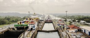 Schleuse im Panama Kanal