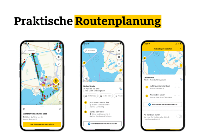 Routenplanung ADAC Skipper App