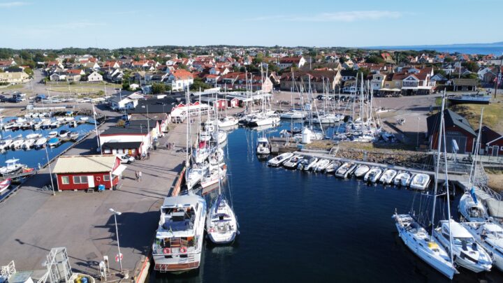 Der Hafen von Torekov in Schweden.